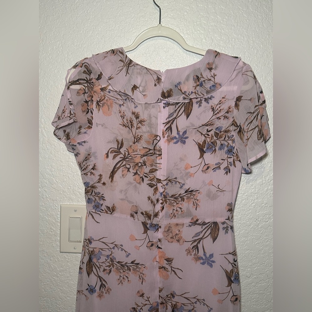 AMERICAN RAG Lavender Floral Prairie Wrap Maxi Dress Size Medium - Picture 9 of 10